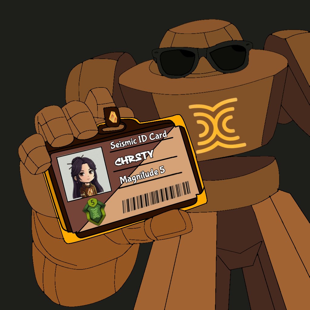 GM 
gMic 

Finally I have an unofficial <a href="/SeismicSys/">Seismic</a> card made by <a href="/ArchanistETH/">Archanist.ink π²🍚 ⛓</a> With this we can become a more solid community ✨