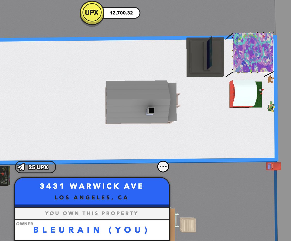 #Frost5Challenge <a href="/UplandMe/">Upland</a> #upland #uplandme #ZarinahsArt 
Care for a stroll through a real metaverse Arts District? Stroll El Sereno #theRealNodeLA to see classic LEGO-style farmhouses with livestock, human made art panel, and a 1st Friday Art Display for your viewing pleasure.