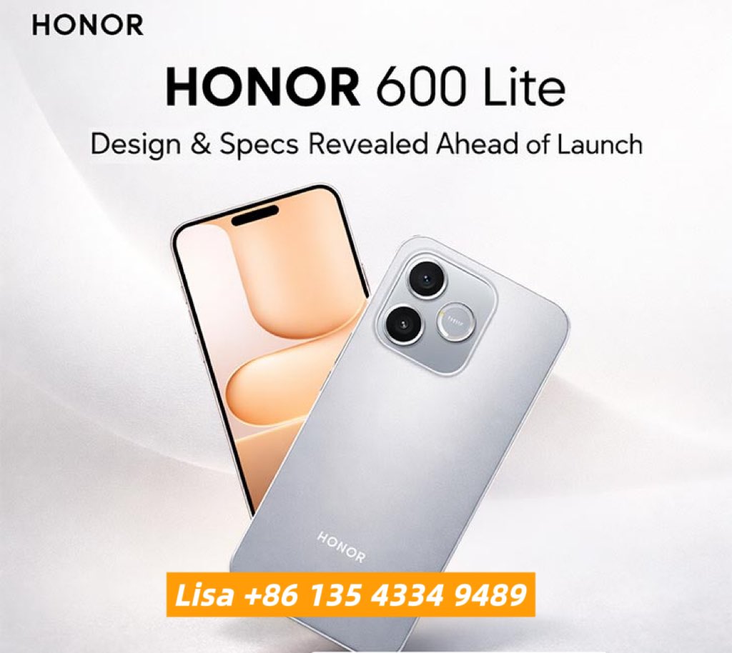 LiuLisa77059's tweet image. 🚨 HOT NEW MODEL – SELLING FAST 🚨

Honor 600 Lite | 8GB+256GB
✅ New arrival
✅ Ready stock
✅ Original sealed

⚡ Wholesale only – secure stock before it’s gone

📲 WhatsApp: +86 135 4334 9489
wa.me/message/ZN3ZTU…

#Honor600Lite #HotStock #HonorWholesale #BulkPhones