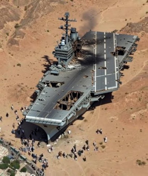 ÚLTIMA HORA: "Irán derribó un portaaviones estadounidense."

"Esto es lo que Estados Unidos no quiere que veas."

🤣🤣🤣