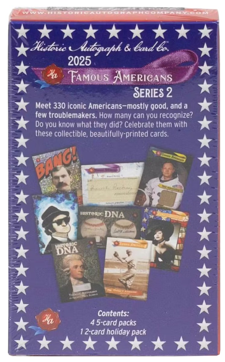 We're very excited to be opening 2025 <a href="/HistoricAutos/">Historic Autograph Company</a> Famous Americans Series 2 RIGHT NOW LIVE on The Hobby's Web Show

You can WIN CARDS from our box! Join us LIVE RIGHT NOW

A link to watch is in our bio