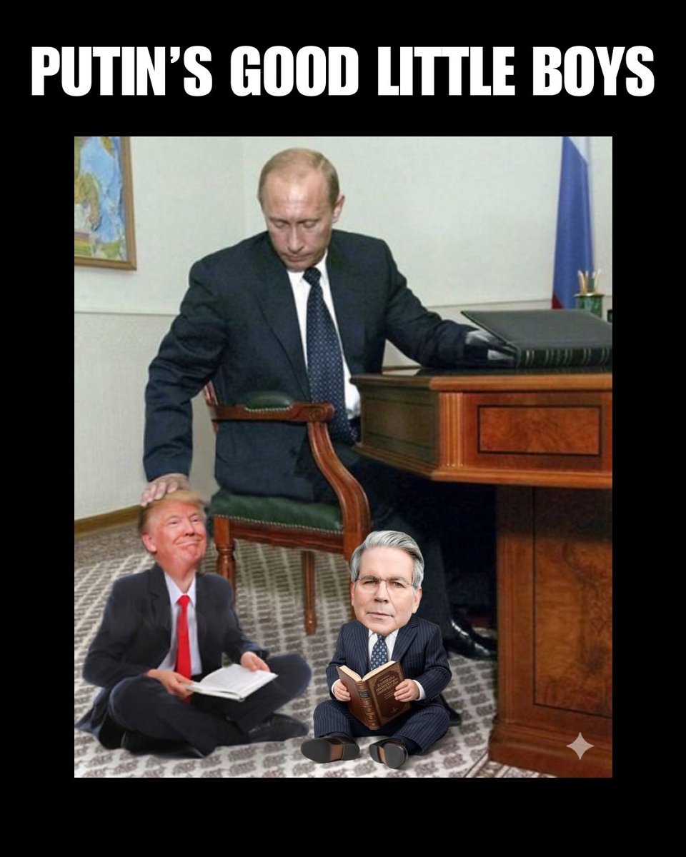 Trump waives the Russia oil ban! Putin’s good little boy.