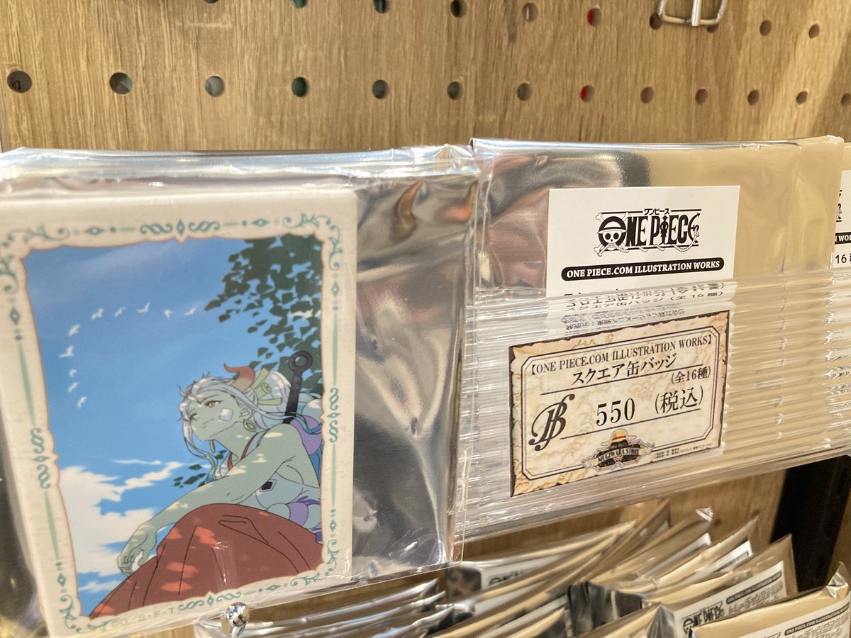 新商品】 ONE PIECE .COM ILLUSTRATION WORKS スクエア缶バッジ(全16種