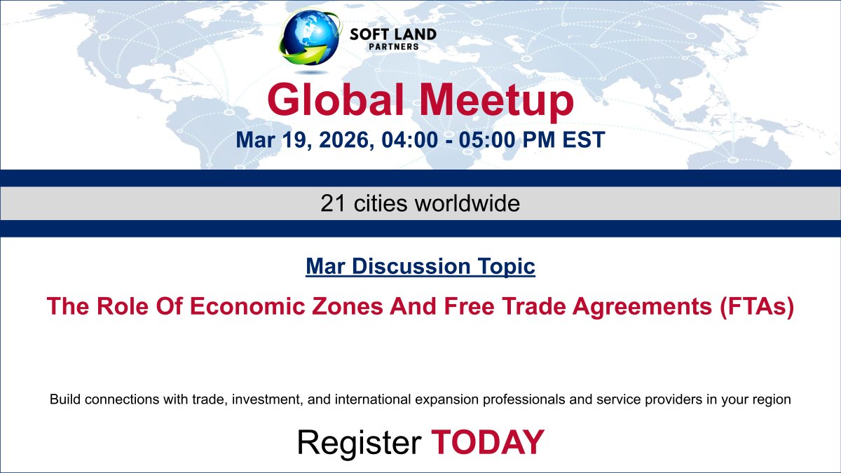 Registration is now open for the next #Global Meetup luma.com/llynzeg7 #internationaltrade #globaltrade