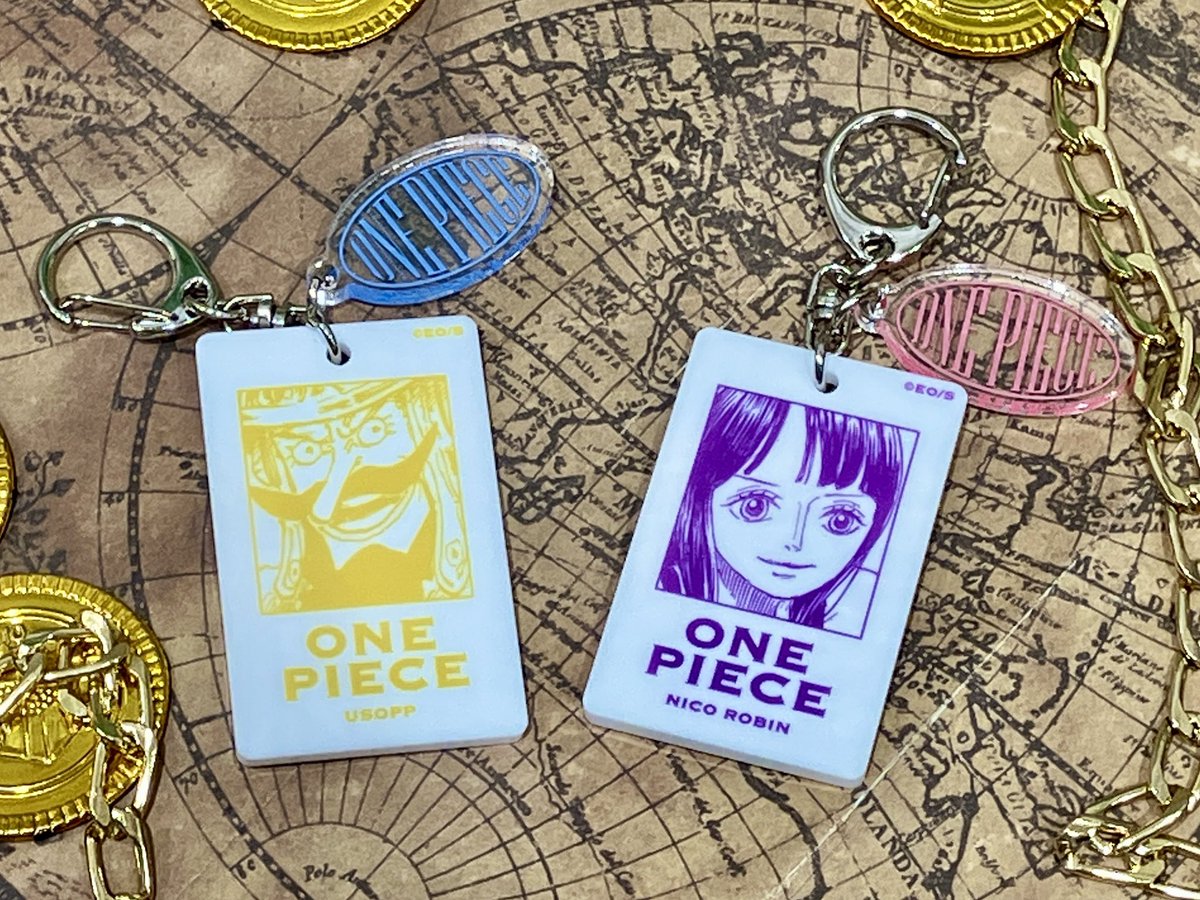 新商品】原画商品 『ONE PIECE』ホワイトアクリルキーホルダー