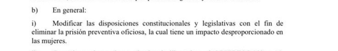 Buena noticia, el coordinador de la ponencia de la ministra Lenia Batres reivindicando la inconvencionalidad de la prisión preventiva oficiosa.

“Modificar las disposiciones constitucionales y legislativas con el fin de eliminar la prisión preventiva oficiosa, la cual tiene un