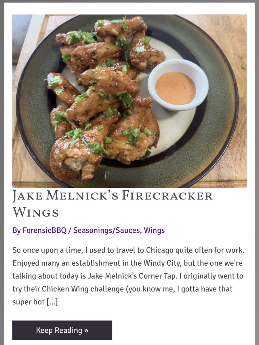 ForensicBBQ's tweet photo. Posted early for y’all - my tribute to those #jakemelnick wings.  Read all about it at https://t.co/6uzTC6B3aa https://t.co/rBENEAmuV9