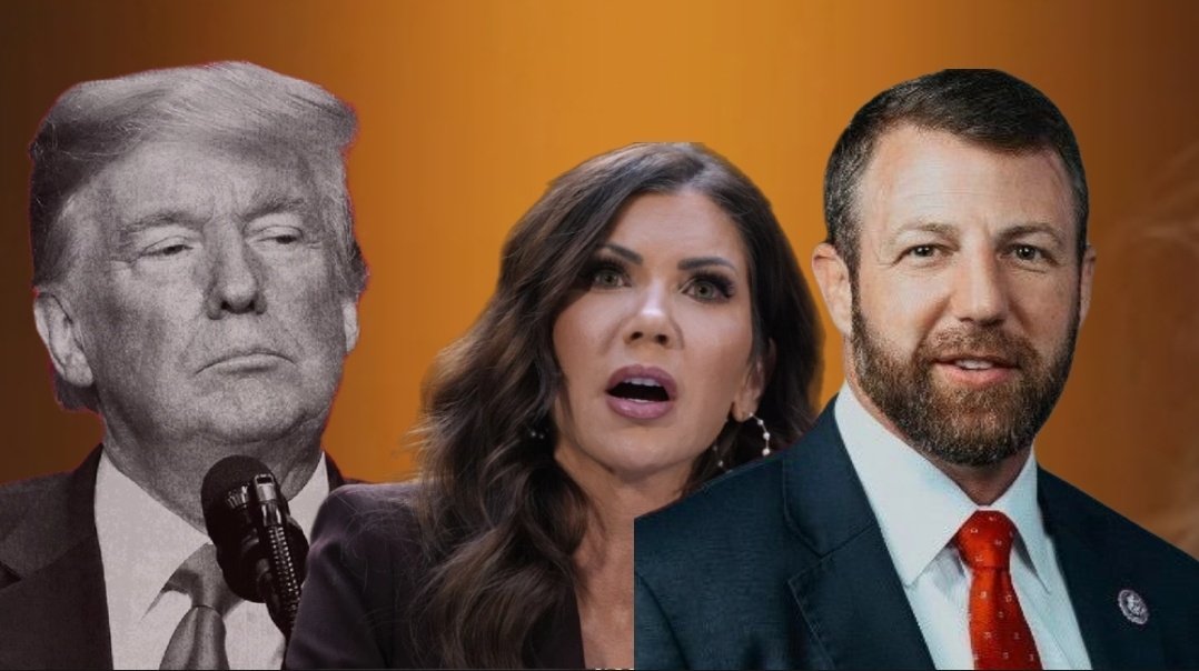 Ricnews150094's tweet image. Prezidan ameriken an, Donald Trump, anonse senatè Oklahoma a, Markwayne Mullin pral vin nouvo Sekretè Sekirite Enteryè Etazini apati 31 mas 2026, pou ranplase Kristi Noem. Desizyon sa a vini apre odyans nan Palman an ki te mete ansyen minis la nan difikilte sou kesyon atribisyon