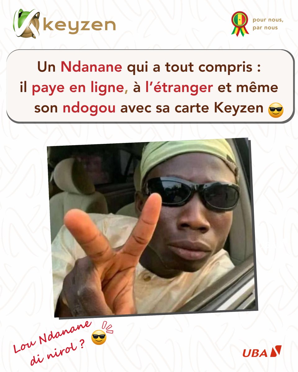 KeyzenSn's tweet photo. Lou Ndanane di nirol ?😎

#Keyzen #LouNdananeDiNirol #uba https://t.co/wkTj4tzoK9
