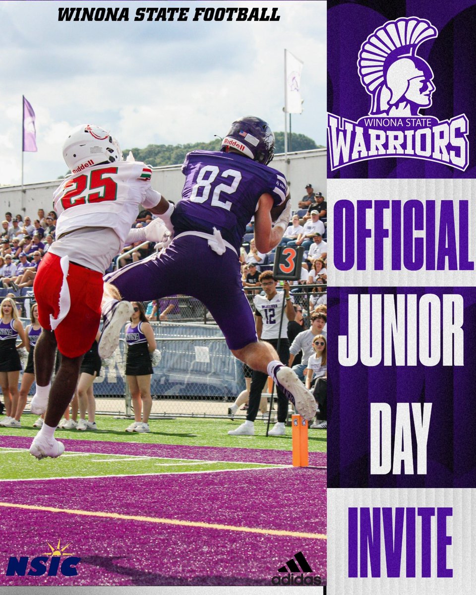 CollinMckie's tweet photo. Thank you @CoachOBrien_WSU for the invite! Looking forward to it.

@WinonaStateFB_ 
@FootballSolon https://t.co/r2QQRowCXi