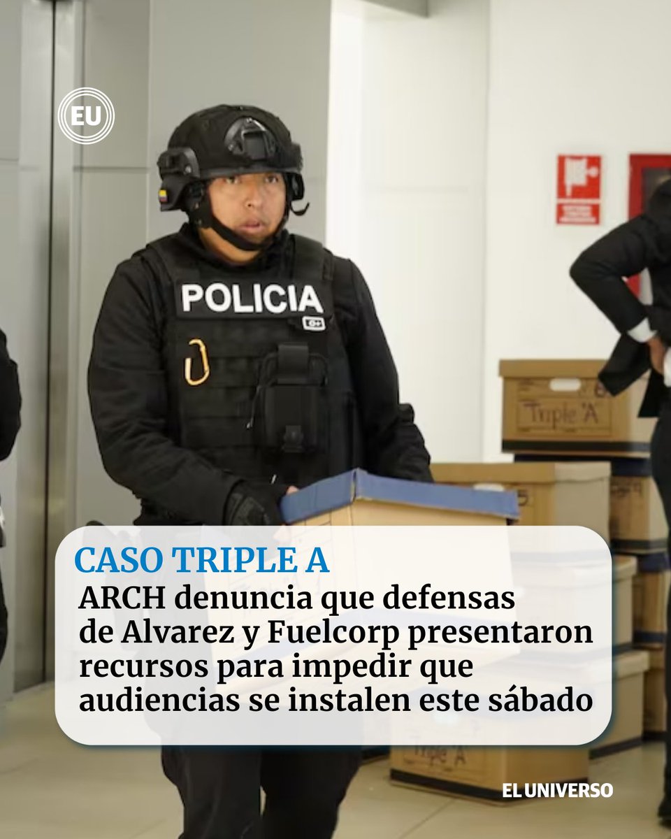eluniversocom's tweet photo. ARCH denuncia que defensas de #Alvarez y #Fuelcorp presentaron recursos para impedir que audiencias del #casoTripleA se instalen este sábado 7 de marzo https://t.co/IJHHXMEWpc https://t.co/lCYfMkWKHS