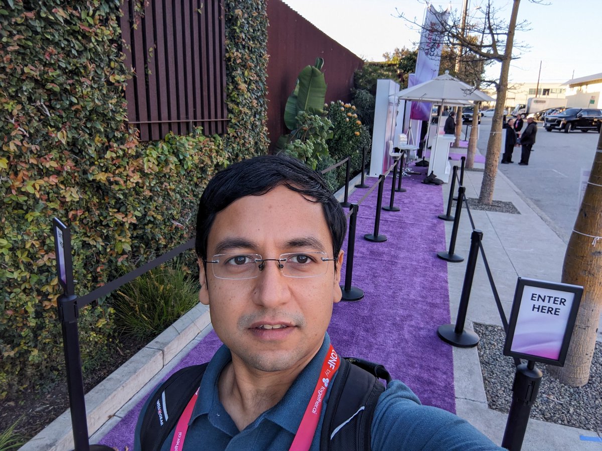 muditjain87's tweet photo. At Together AI @togethercompute event today. Got to pick brains of people developing FlashAttention and it's newer variants. 
I wanted to check if it's possible to scale up to million token/sec anytime in next few years for 8B scale LLMs. As I suspected, answer is most likely no. https://t.co/6Oun6zgiiZ