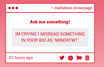 MALWAREPUP_'s tweet photo. IM #MINORTWT. ITS OFFICIAL. https://t.co/pdDqgRZ4oL