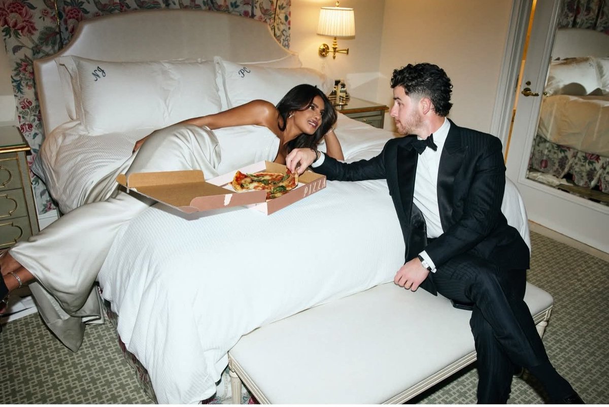Anilbhakar96's tweet image. Priyanka Chopra and Nick Jonas are among the film industry's most loved couples often winning hearts on social media as a power couple.

 Recently Nick Jonas spoke about his wife Priyanka’s bedroom habits on a podcast. He shared that their preferences for room temperature in the