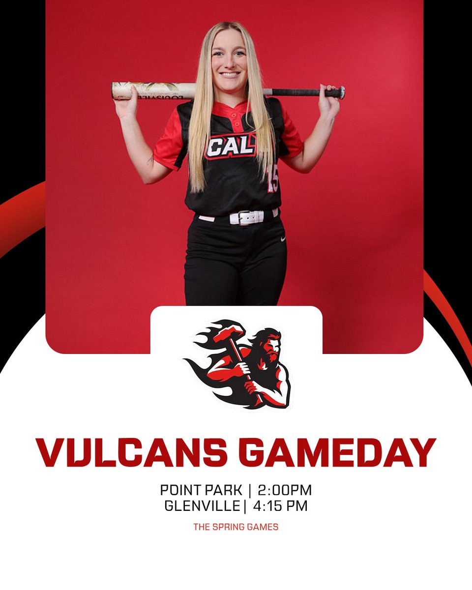 CALU_softball's tweet image. GAMEDAY 🥎

🆚Point Park
📍Bartow, FL
⌚2 PM

🆚Glenville State
📍Bartow, FL
⌚4:15 PM

#CalWho #Vulcans #TheSpringGames