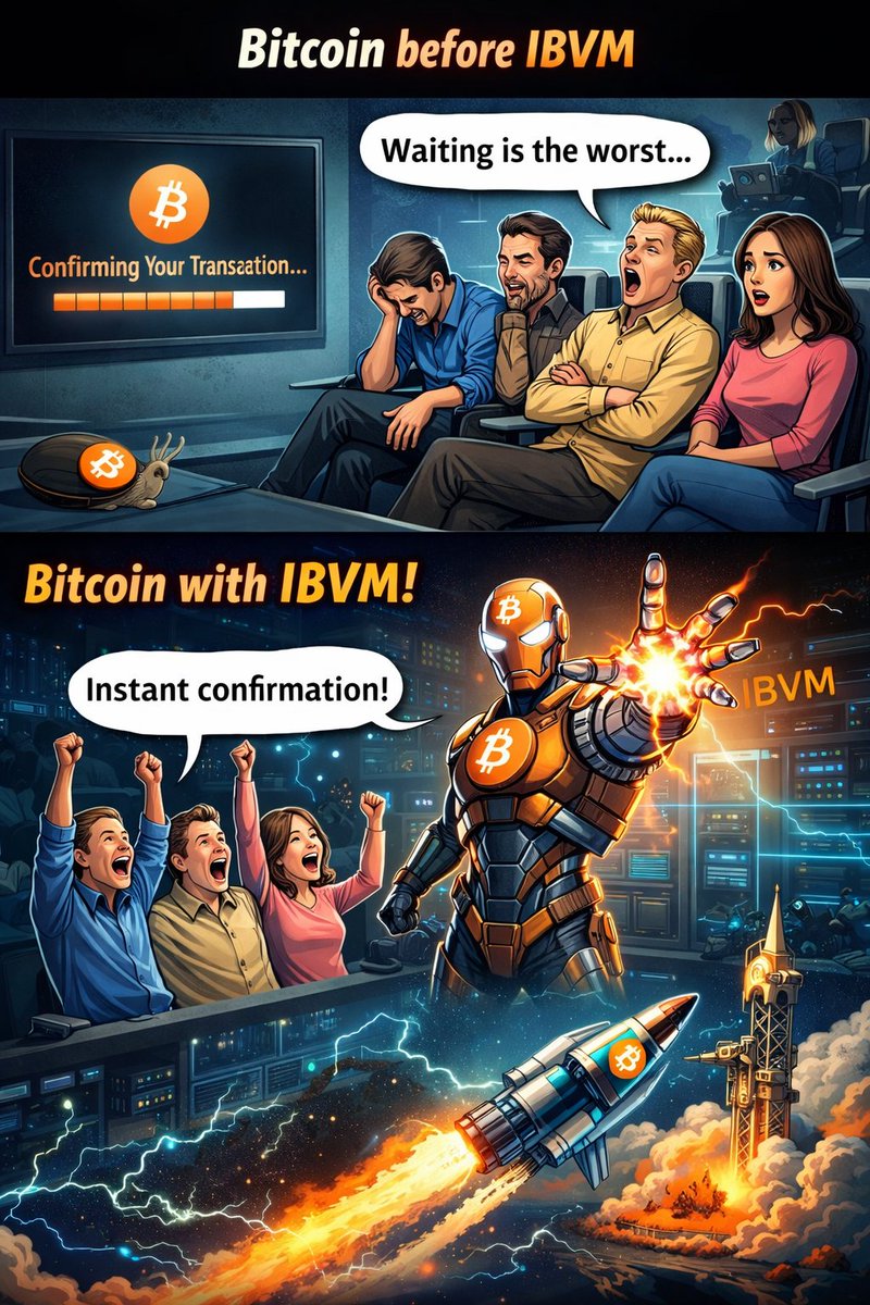 Geraldine218599's tweet photo. Banks: 3–5 business days 🐌
Bitcoin before IBVM: 10 minutes ⏳
Bitcoin with IBVM:
⚡ Instant.
Bitcoin in 2015:
“Please wait for confirmation…” 🐢
Bitcoin with IBVM:
“Transaction completed before you blink.” ⚡🚀@emmy @Cryptoze
@wizzy
#IBVM #BitcoinScaling #Crypto https://t.co/NaaM0x5Cfz