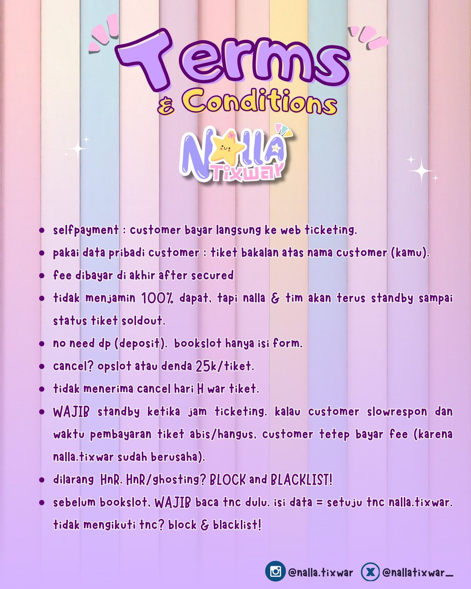 nalla ✮ ticketing service tweet media