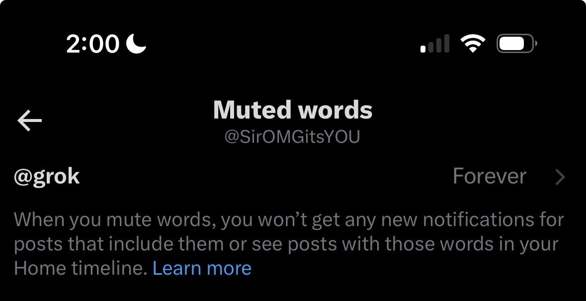 Honestly think this is the best thing I’ve ever done since <a href="/elonmusk/">Elon Musk</a> bought the platform it’s now somewhat usable no longer do I see 30 people asking Grok “is this true”