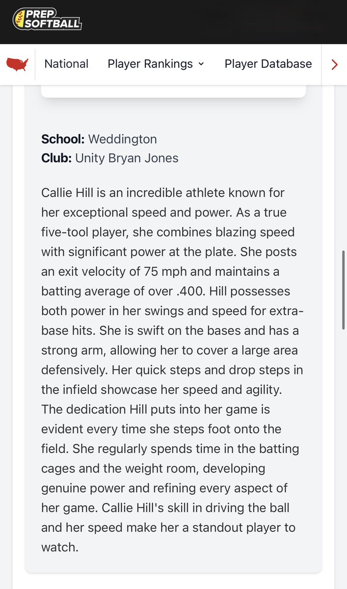 Callie Hill 2028 tweet media