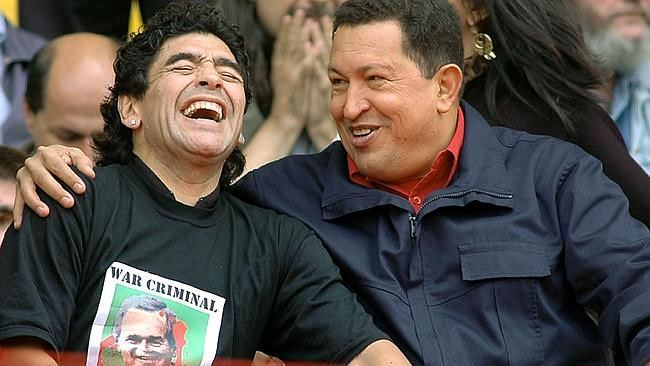 Hoy esta imagen vale por dos... o  por mil.

#ChavezVive #Maradona