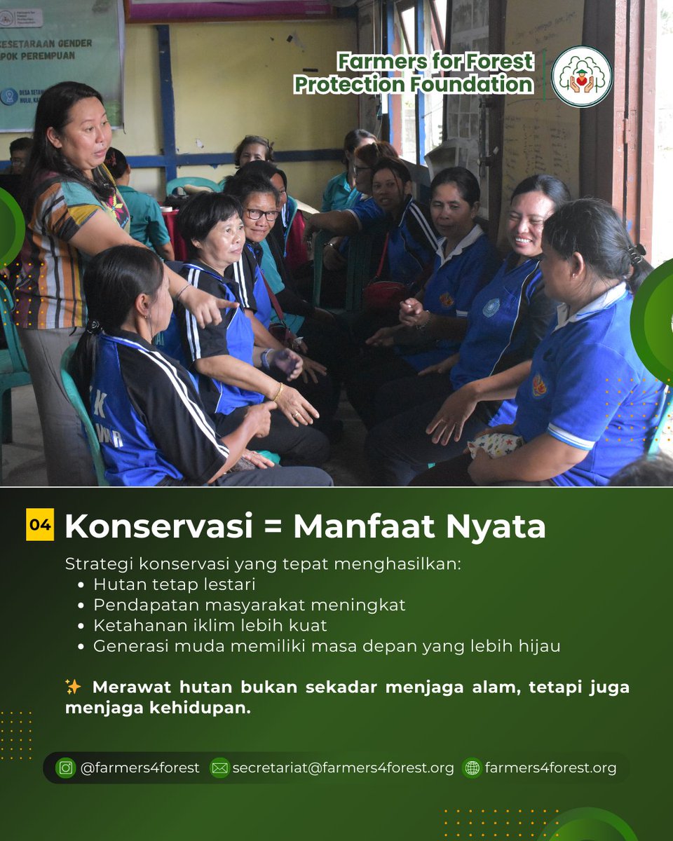 Hari Strategi Konservasi Sedunia 🌍
Konservasi bukan sekadar menjaga hutan tetap berdiri, tetapi memastikan strategi yang diterapkan mampu menghadirkan manfaat nyata bagi masyarakat.
#WorldConservationStrategyDay #FarmersForForests #SocialForestry #CommunityBasedConservation