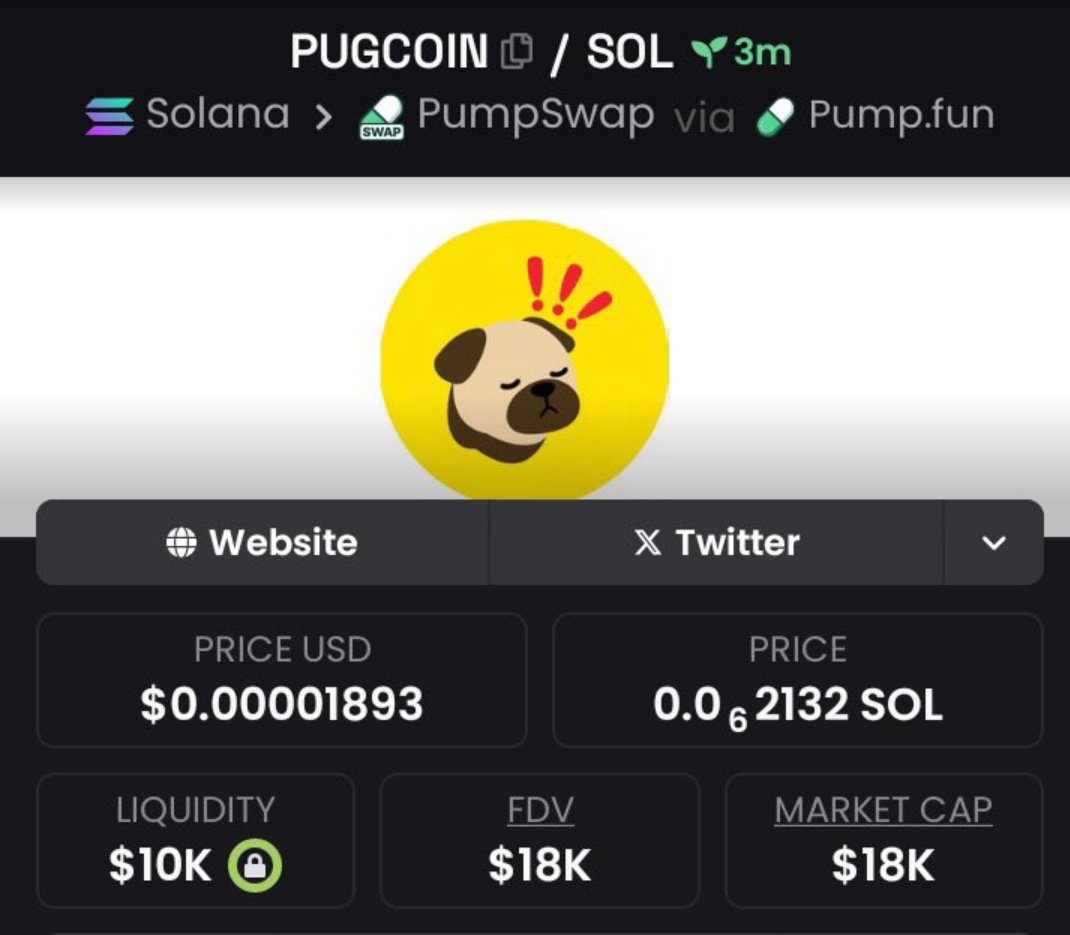 Raghavak0nSol's tweet photo. $PUGCOIN

MCAP: $18K

CA:
3oKDBqVgd6zx8hBBCwTvqK6pNouRXgvVtaMXNQdGpump

#SOL
#PUGCOIN https://t.co/YBhdzvIYn7