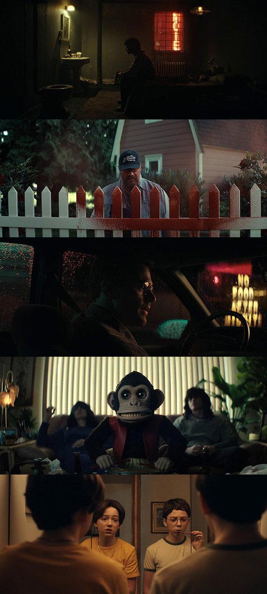 monstersngeeks's tweet photo. Recordando la cinematografía de #TheMonkey / #ElMono (Osgood Perkins, 2025), obra del director de fotografía mexicano Nico Aguilar (Pedro Páramo, Chupa). https://t.co/IK1ZsceL9j