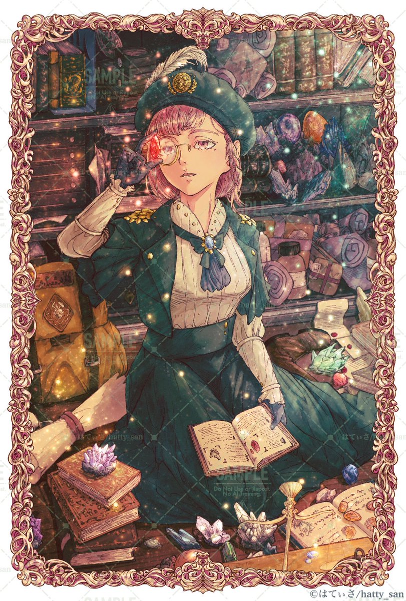 #commission
「鉱石と少女  (2025)」再掲