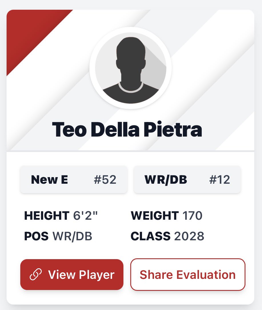 Teo Della Pietra | 2028 CB/WR tweet media