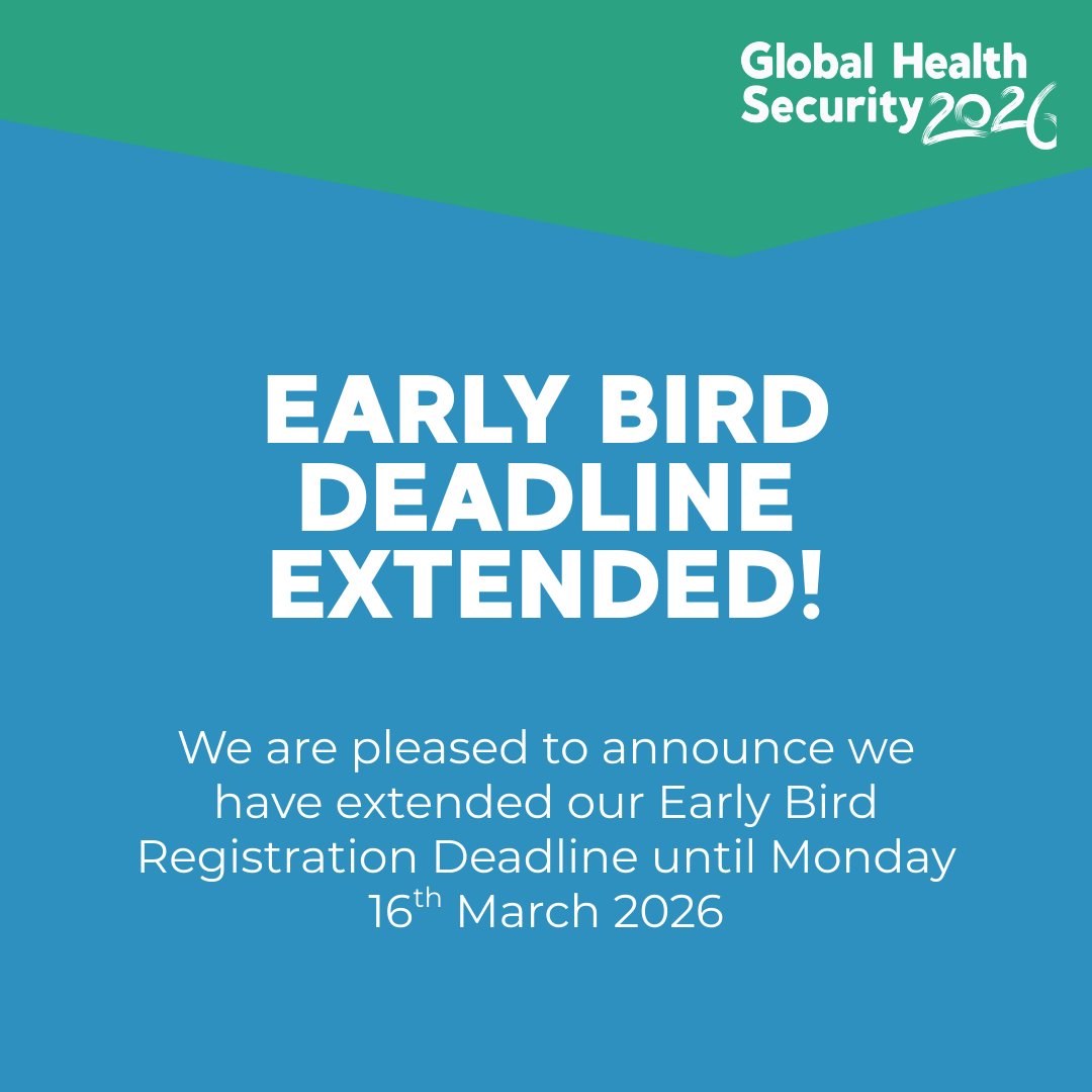 Global Health Security 2026 (9 June - 12 June) tweet media