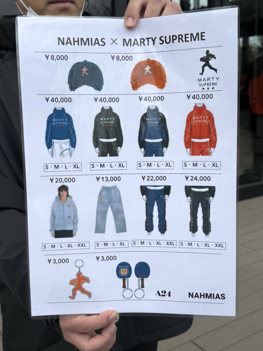ffeeeg234's tweet photo. MARTY SUPREME JAPAN POPUP LINEUP‼︎ #MartySupreme #マーティシュプリーム https://t.co/amgAbaPT6y