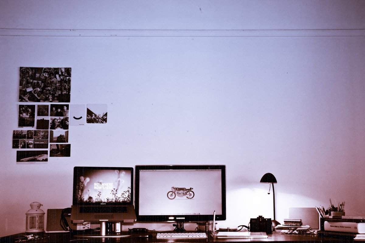 my desk game was strong even back in 2012! 😎