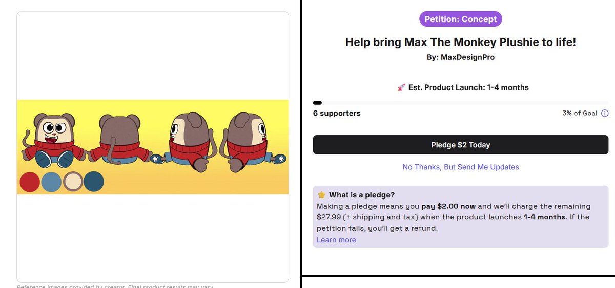 amnotdonut's tweet photo. if the maxdesignpro plush was made like a year ago, the internet would be all over this. However in 2026 it only gets 6 sales in 6 days https://t.co/FoctLwUE3b