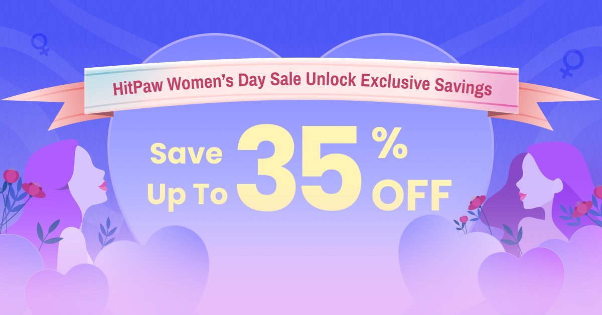 HitPawofficial's tweet image. 💐 HitPaw Women's Day Sale Unlock Exclusive Savings!

Save Up To 35% OFF.

Don't miss this limited-time offer: cutt.ly/0tRPV0E9
#WomensDay #HappyWomensDay #HitPaw #Sales #AItools