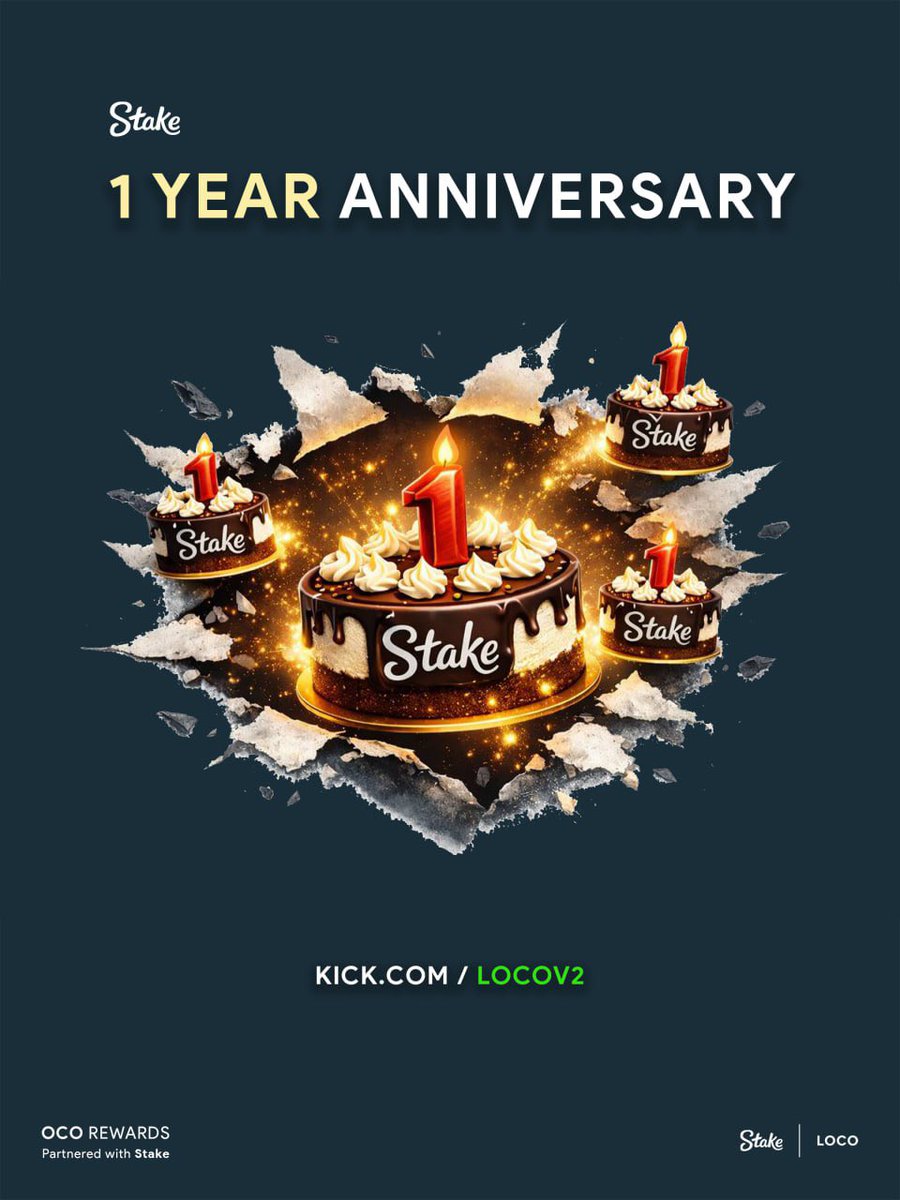 locov2's tweet photo. 1 YEAR WITH @Stake 🎉

Celebration stream later Today — Big Bonus Hunt & Giveaways ! 🎁 

~ 12 PM CET 🕝 https://t.co/XzwpuRkAzQ 

Make sure you’re under my CODE: 
https://t.co/0cvbGPkJXP 

—

🎁 5x $20 Bonus Buys to who:

Likes / RT / Follows me on @Kick 💚