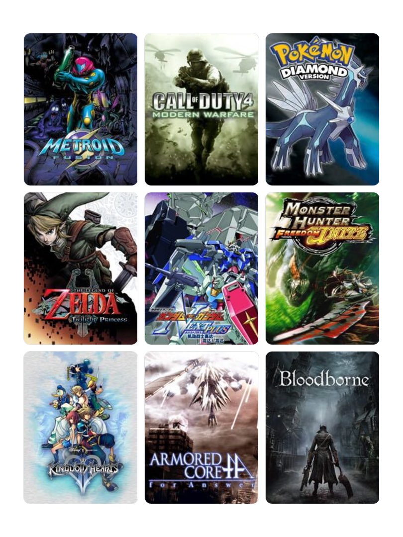 私を構成する9つのゲーム
#My9Games #私を構成する9つのゲーム
my9games.com/s/ecd17522bca6…
懐かしい〜！