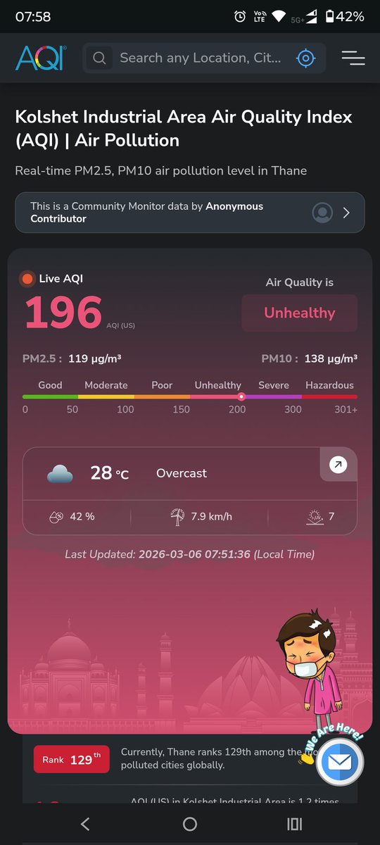 radnus1987's tweet photo. Day 14 of reporting Unhealthy AQI in #Kolshet at @Lodha #Amara
-No halt on construction
-No action against polluting vehicles
-No dust control and clean up
@Pankajamunde @TMCaTweetAway @CMOMaharashtra @PMOIndia https://t.co/ixCSEf1oHe