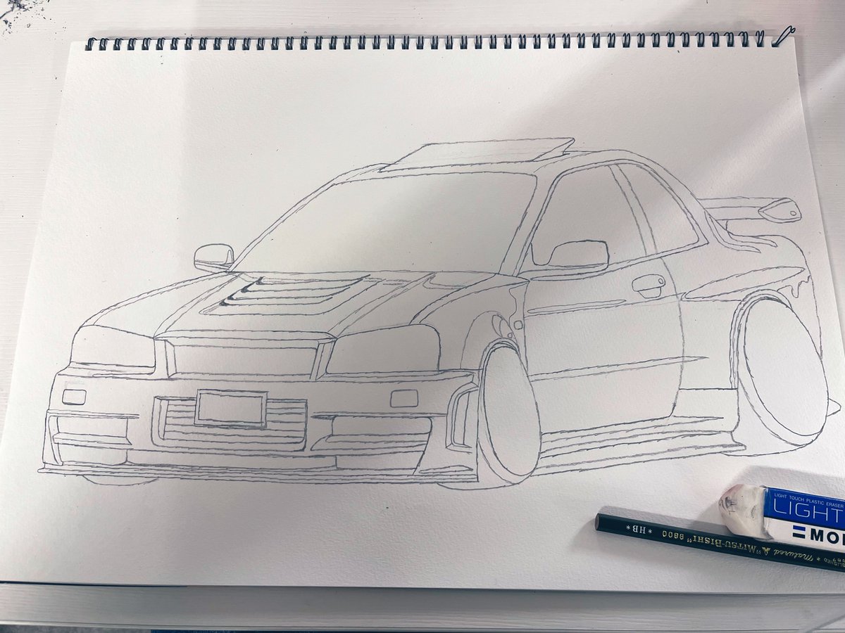 Ashart0316's tweet image. Nissan Skyline GT-R (BNR34).
Line art finished!
Next step: bringing this JDM legend to life with color💪

#Carart #Cardraw #JDM #R34 #絵描きさんと繋がりたい