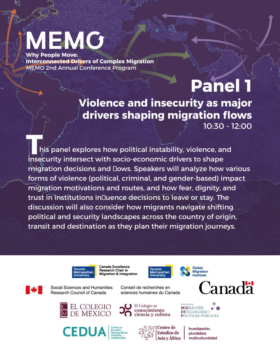 SeminarioMigdep's tweet photo. 📢 #NoTeLoPierdas Les compartimos el itinerario del ➡️ Día 1 📅 10 de marzo ⬅️ del Coloquio Internacional “Why People Move: Interconnected Drivers of Migration” 👇 https://t.co/FZQQd9aKMT