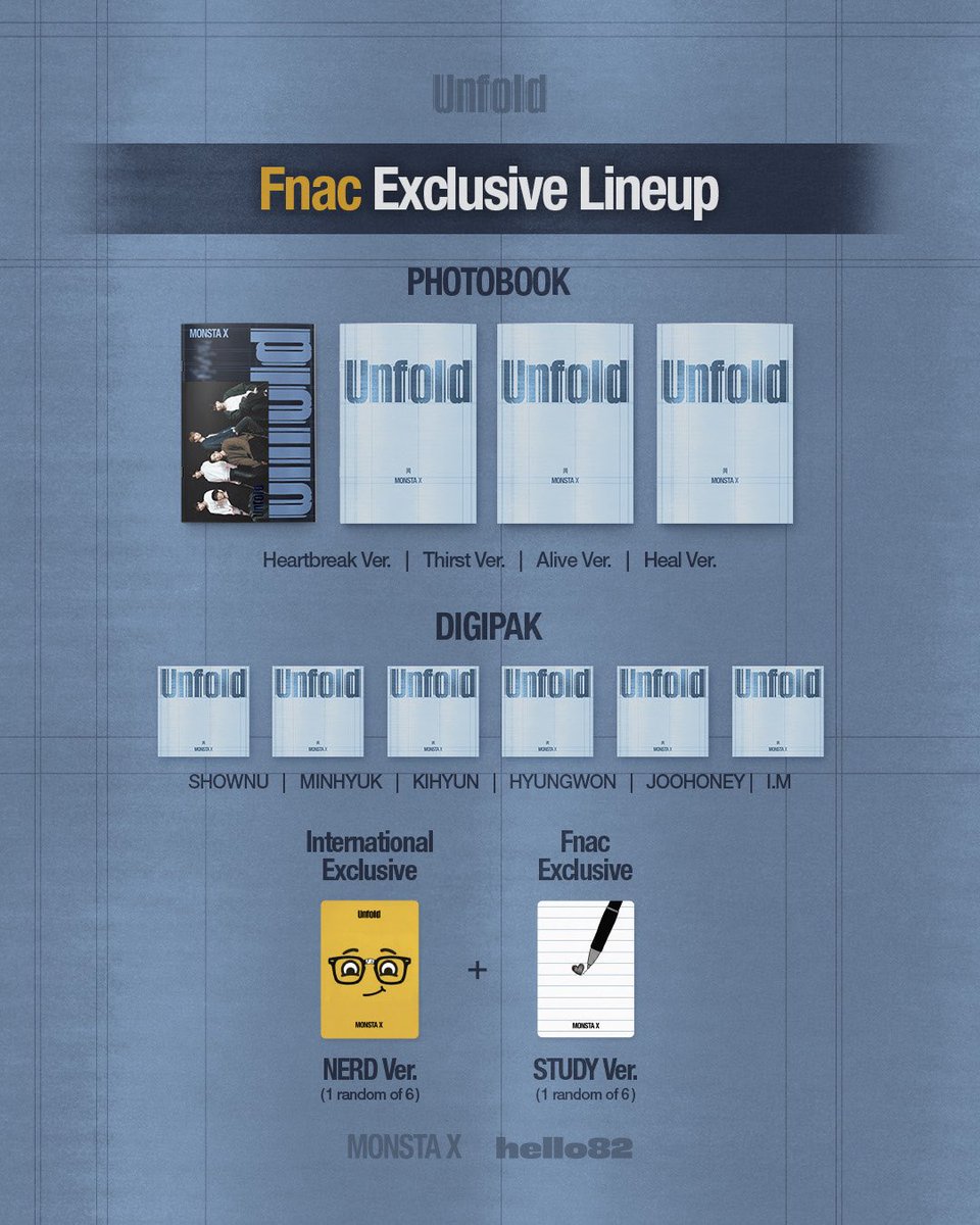 The wait is over, MONBEBE ⌛️
Swipe to see what’s inside the Retail Exclusive Album!

PRE-ORDER ‘Unfold’ NOW ⬇️
🔗 monstax.ffm.to/unfold

*All U.S. sales count towards Billboard Charts
*Pre-order listing open times may vary by retailer

<a href="/OfficialMONSTAX/">몬스타엑스_MONSTA X</a> 
#MONSTAX #몬스타엑스
