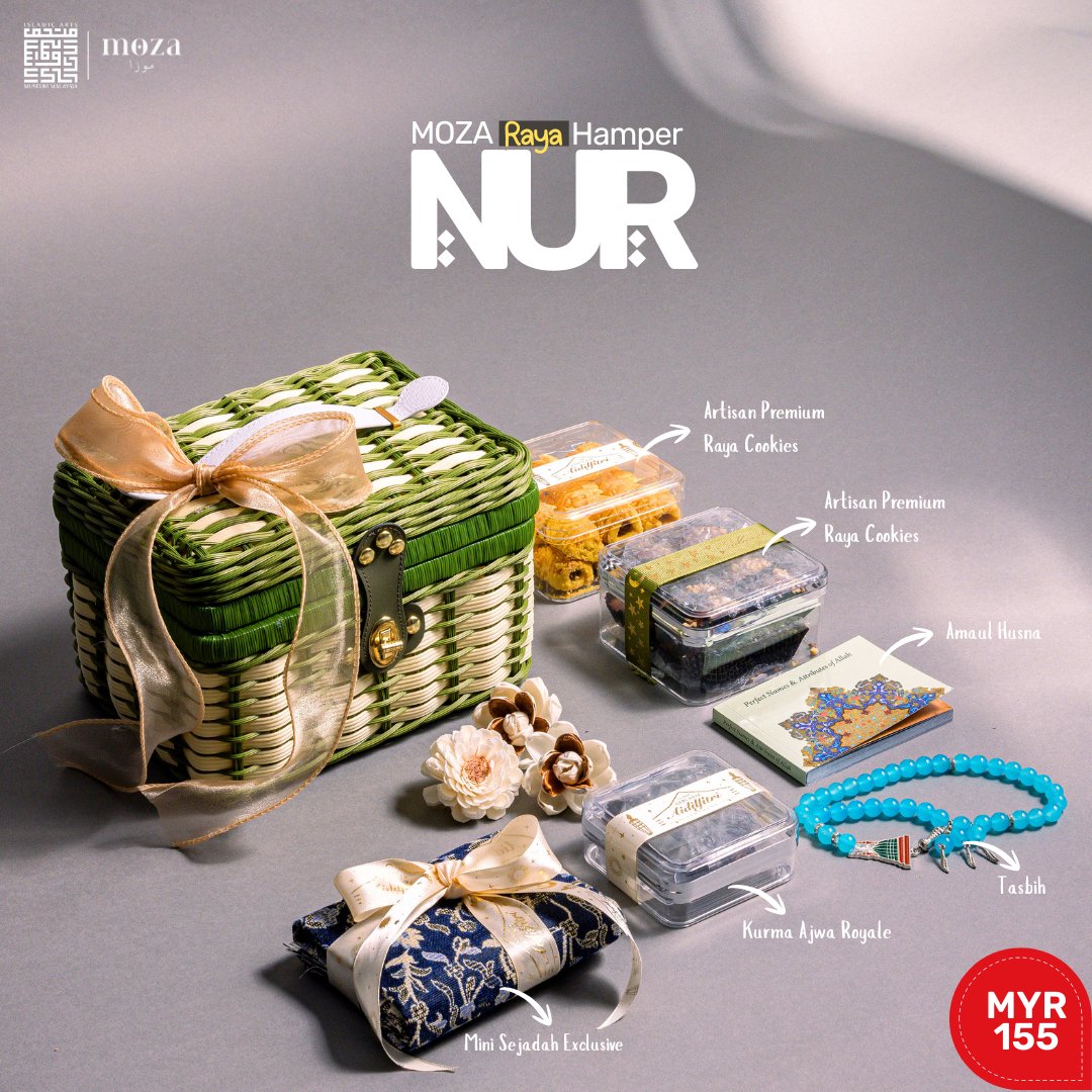IAMM_KL's tweet photo. Make your Raya gifting extra special this year. 🌙✨

Our 𝙈𝙊𝙕𝘼 𝙍𝙖𝙮𝙖 𝙃𝙖𝙢𝙥𝙚𝙧𝙨 are thoughtfully curated with delightful treats and exclusive items you won’t find anywhere else. Available exclusively at the Museum Shop.

Limited quantities – grab yours now! https://t.co/mOTnF3FiBd
