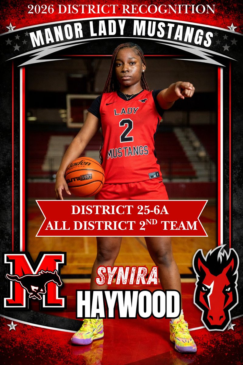 ManorGirlsHoops's tweet photo. 🚨 Congratulations to Synira Haywood on earning 2nd Team All-District 25-6A 🚨

✅ Energy   
✅ Defense 
✅ Clutch Buckets

A junior guard who set the tone every time she steps on the court.

Proud of you, Synira! 🐎🏀

#WAMM 
#BuildingALegacyOfGreatness

https://t.co/aCXZeGXkrj https://t.co/zapdquQt0c