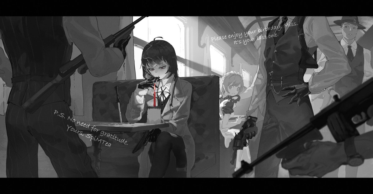 alvin2017uk's tweet photo. A birthday celebration work for my friend
#illustration
#イラスト
#MAFIA https://t.co/UySTIjcvbm