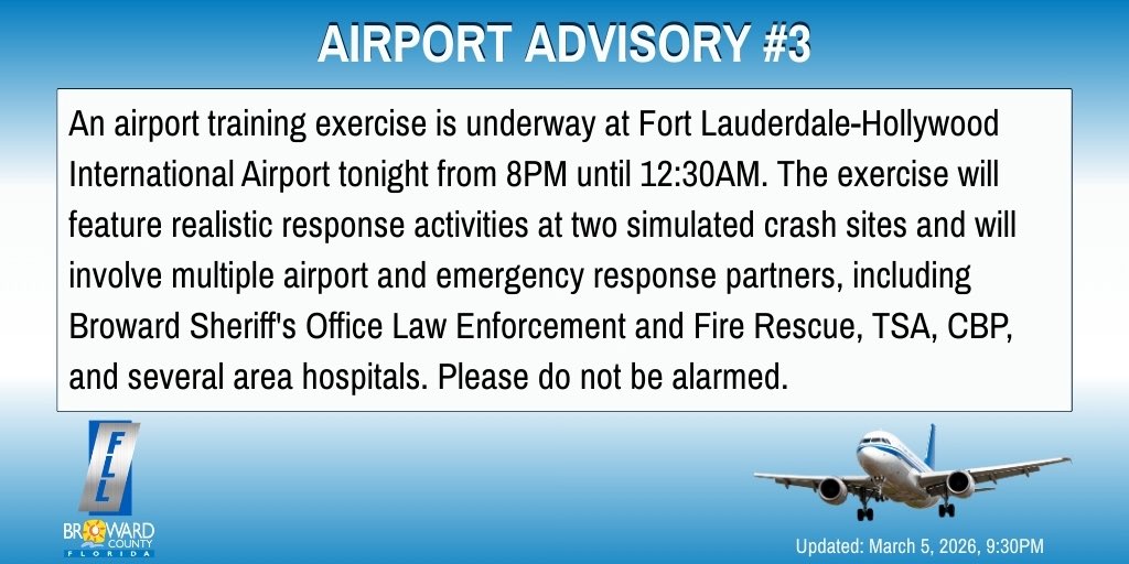 Fort Lauderdale-Hollywood Int'l Airport (FLL) tweet media