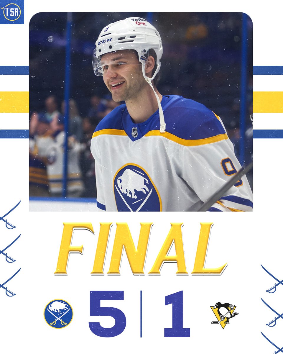 THE BUFFALO SABRES CRUISE TO A VICTORY IN PITTSBURGH! 🚨⚔️

FIVE STRAIGHT WINS! 🔥

BRING ON THE TRADE DEADLINE!