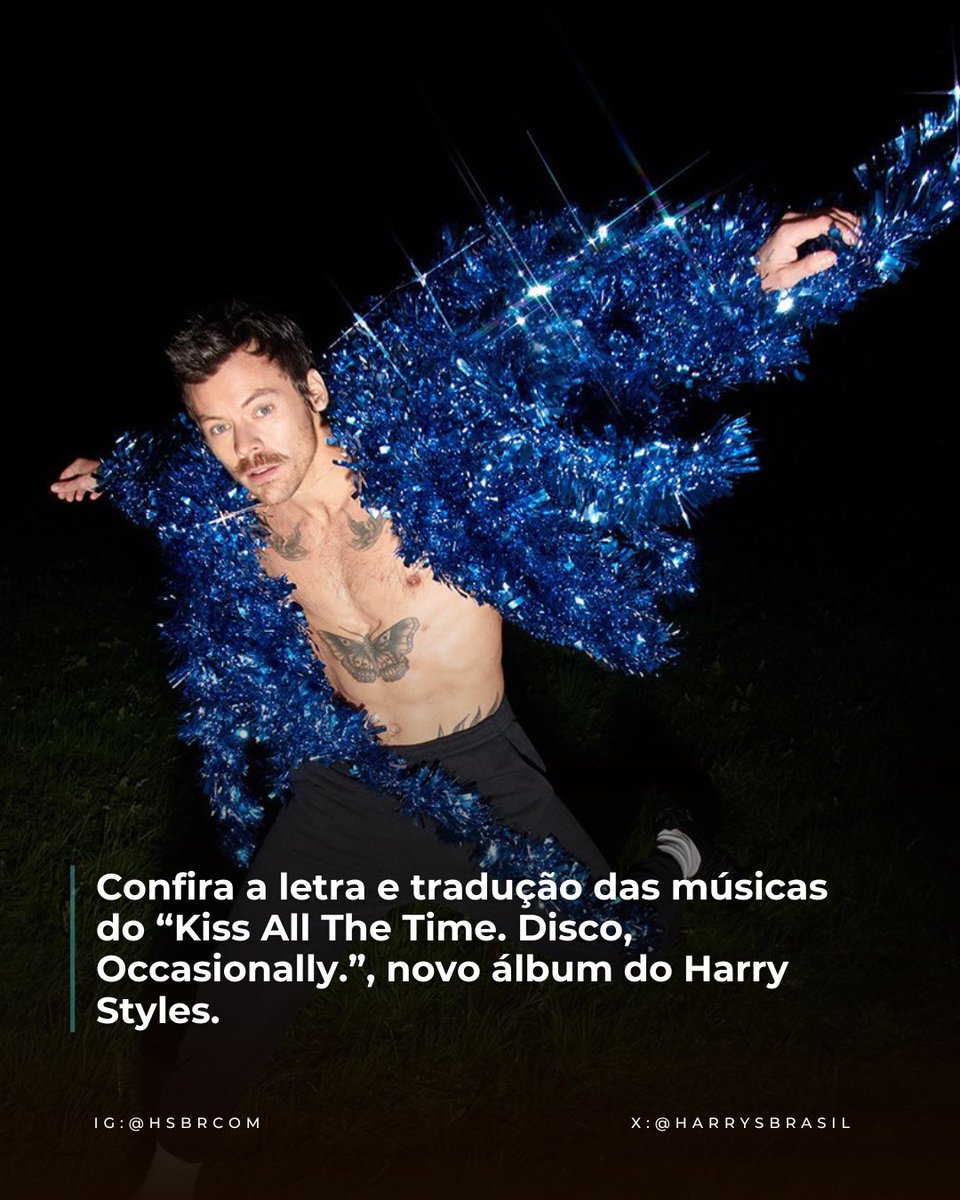 harrysbrasil's tweet photo. THREAD: Confira a letra e tradução das músicas do “Kiss All The Time. Disco, Occasionally.”, novo álbum do Harry Styles. https://t.co/aRgD0LJk18