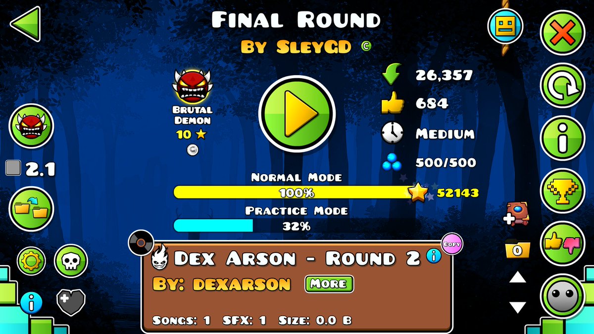 El jugador <a href="/RetlaW_014/">Walter Quesada</a> se paso el Extreme Demon "Final Round" GG!!