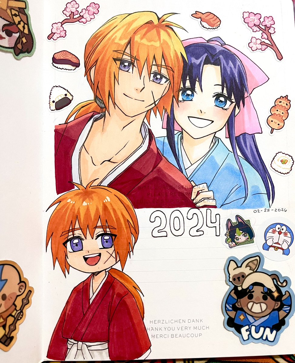 Drew this back in 2024 and I only colored it this year 😆 i’m so laaaazy! #kenkao