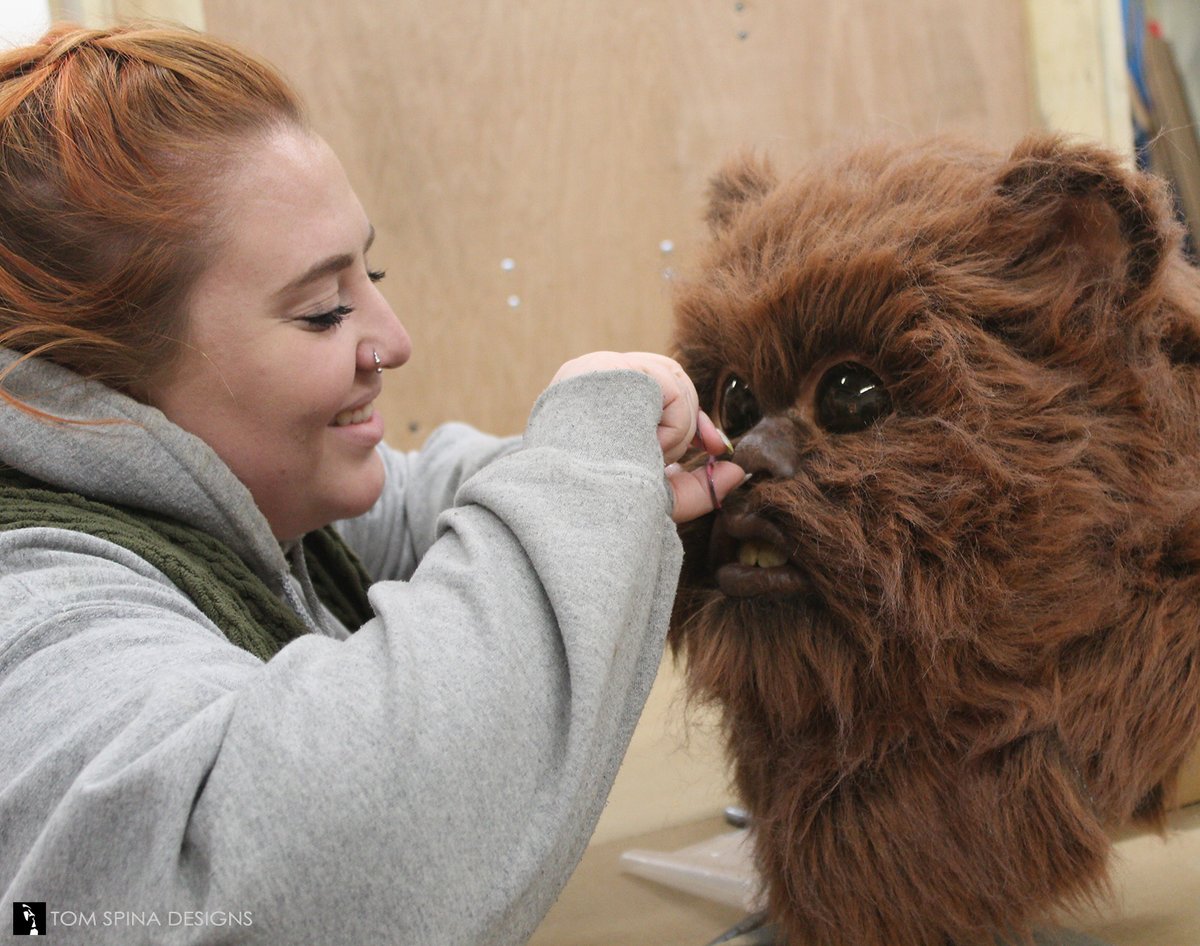 TomSpinaDesigns's tweet photo. Bid on an #Ewok mask we made from original #StuartFreeborn production components from #ReturnoftheJedi in the upcoming @propstore_com auction: https://t.co/7kPG9oGaTB

#StarWars #TomSpinaDesigns #Propstore https://t.co/0qPgc5cMcV