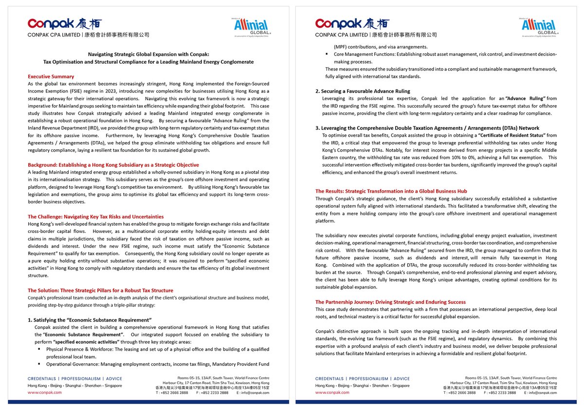 Conpakcpa's tweet photo. Conpak Gains Dual Recognition as a Trusted Partner for Mainland Enterprises Going Global. https://t.co/Qc67UbVXrE